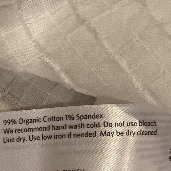 Eileen Fisher white sheer button down tunic size small - Picture 4 of 5